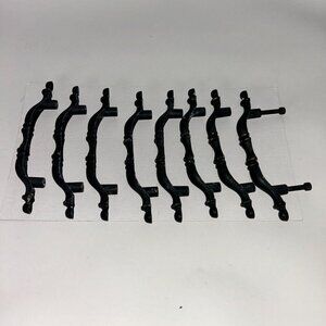 Amerock Carriage House Black  5" English Brass Pull Handles 3" Centers Set of 8